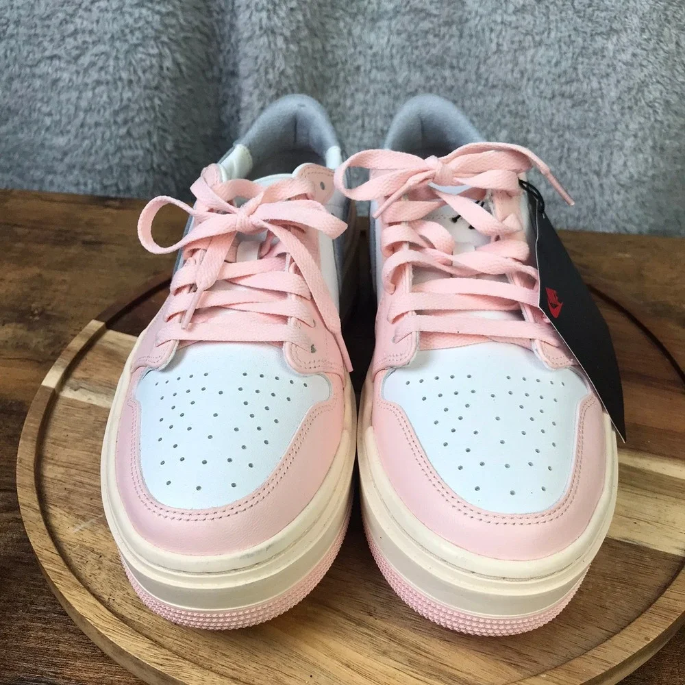 Nike Air Jordan 1 Elevate Low Women 10.5 Atmosphere Pink Grey White Sneakers NEW